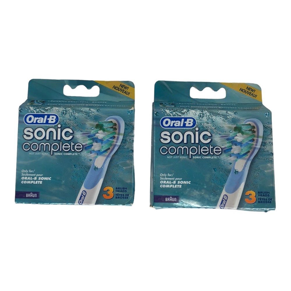 🆕 Oral-B Sonic Complete 3 Replacement Brush Heads for Oral-B Sonic Complete x2